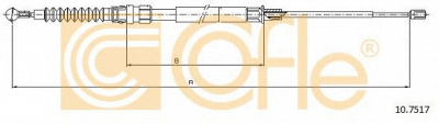 COFLE 107517 -  Трос, стояночная тормозная система