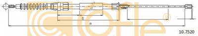 COFLE 107520 -  Трос, стояночная тормозная система