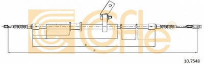 COFLE 107548 -  Трос, стояночная тормозная система