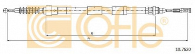 COFLE 107620 -  Трос, стояночная тормозная система