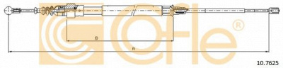 COFLE 107625 -  Трос, стояночная тормозная система