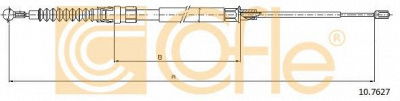 COFLE 107627 -  Трос, стояночная тормозная система