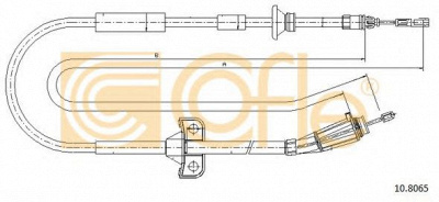 COFLE 108065 -  Трос, стояночная тормозная система