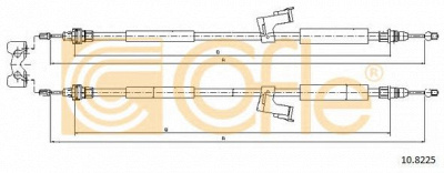 COFLE 108225 -  Трос, стояночная тормозная система