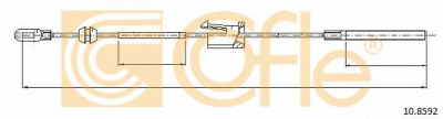 COFLE 108592 -  Трос, стояночная тормозная система