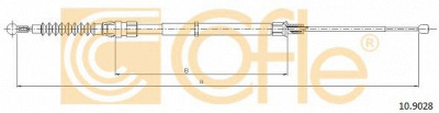 COFLE 109028 -  Трос, стояночная тормозная система