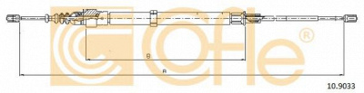 COFLE 109033 -  Трос, стояночная тормозная система