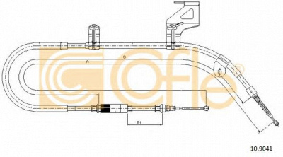 COFLE 109041 -  Трос, стояночная тормозная система