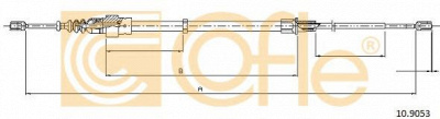 COFLE 109053 -  Трос, стояночная тормозная система