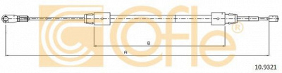 COFLE 109321 -  Трос, стояночная тормозная система