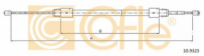 COFLE 109323 -  Трос, стояночная тормозная система