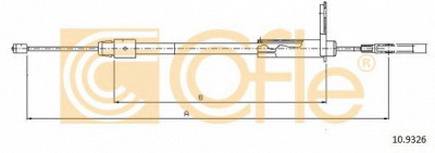 COFLE 109326 -  Трос, стояночная тормозная система