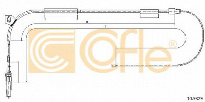 COFLE 109329 -  Трос, стояночная тормозная система