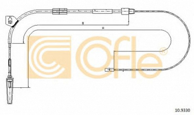 COFLE 109330 -  Трос, стояночная тормозная система