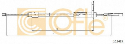 COFLE 109435 -  Трос, стояночная тормозная система