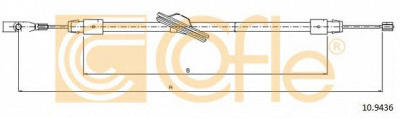COFLE 109436 -  Трос, стояночная тормозная система