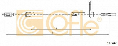 COFLE 109442 -  Трос, стояночная тормозная система