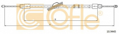 COFLE 109445 -  Трос, стояночная тормозная система