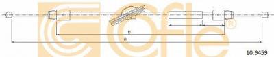 COFLE 109459 -  Трос, стояночная тормозная система