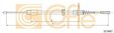 COFLE 109467 -  Трос, стояночная тормозная система