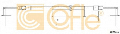 COFLE 109515 -  Трос, стояночная тормозная система