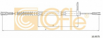 COFLE 109575 -  Трос, стояночная тормозная система