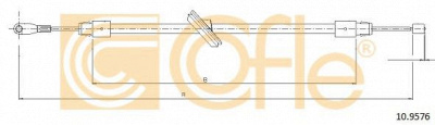 COFLE 109576 -  Трос, стояночная тормозная система