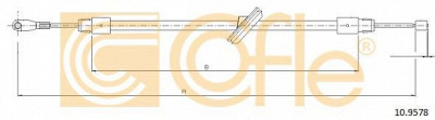 COFLE 109578 -  Трос, стояночная тормозная система