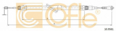 COFLE 109581 -  Трос, стояночная тормозная система
