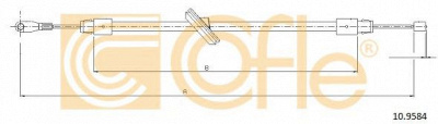 COFLE 109584 -  Трос, стояночная тормозная система