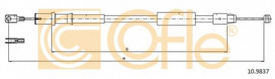 COFLE 109837 -  Трос, стояночная тормозная система