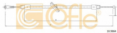 COFLE 109864 -  Трос, стояночная тормозная система
