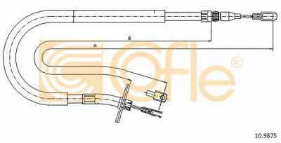 COFLE 109875 -  Трос, стояночная тормозная система