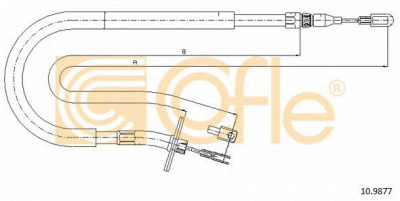 COFLE 109877 -  Трос, стояночная тормозная система