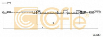 COFLE 109883 -  Трос, стояночная тормозная система