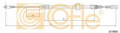 COFLE 109885 -  Трос, стояночная тормозная система
