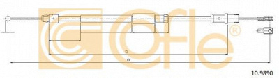 COFLE 109890 -  Трос, стояночная тормозная система
