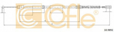 COFLE 109892 -  Трос, стояночная тормозная система