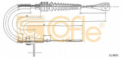 COFLE 110651 -  Тросик газа