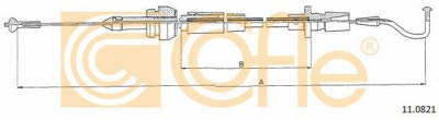 COFLE 110821 -  Тросик газа