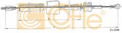 COFLE 111244 -  Тросик газа