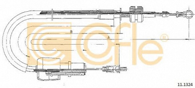 COFLE 111324 -  Тросик газа