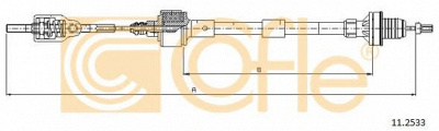 COFLE 112533 -  Трос, управление сцеплением