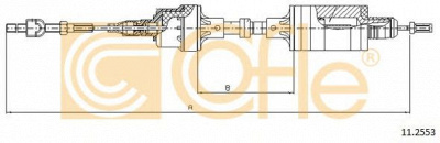 COFLE 112553 -  Трос, управление сцеплением
