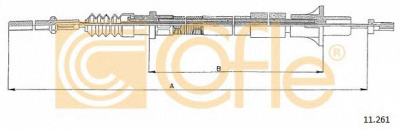 COFLE 11261 -  Трос, управление сцеплением