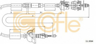 COFLE 113064 -  Трос, управление сцеплением