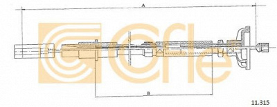 COFLE 11315 -  Трос, управление сцеплением