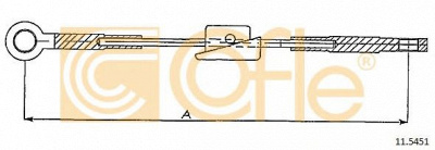 COFLE 115451 -  Трос, стояночная тормозная система