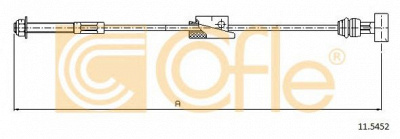 COFLE 115452 -  Трос, стояночная тормозная система