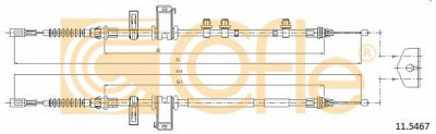 COFLE 115467 -  Трос, стояночная тормозная система